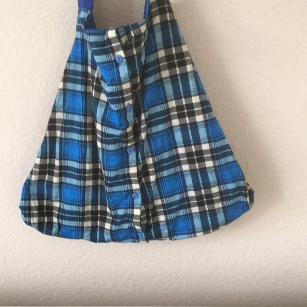 Hobo Bag Button-down Reversible Shoulder Boho